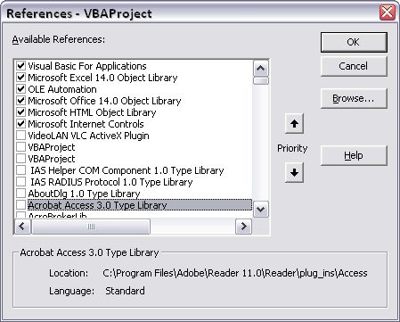 Microsoft Internet Controls e Microsoft HTMLObject Library 