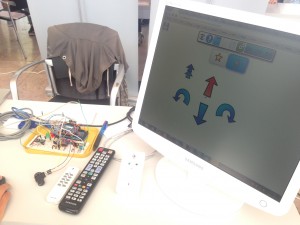 Robô comandado pelo computador