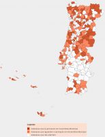 Concelhos que aderiram ao IMI familiar